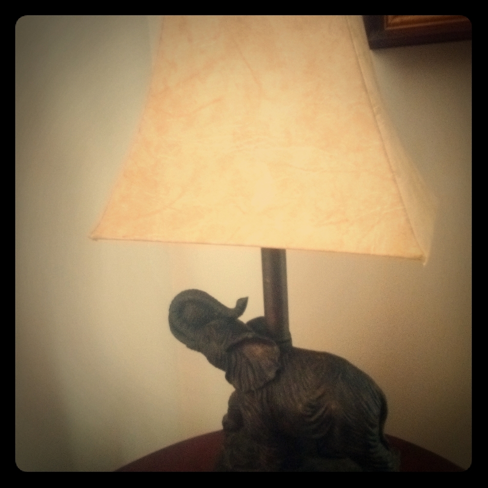 Beautiful matching Elephant Lamps